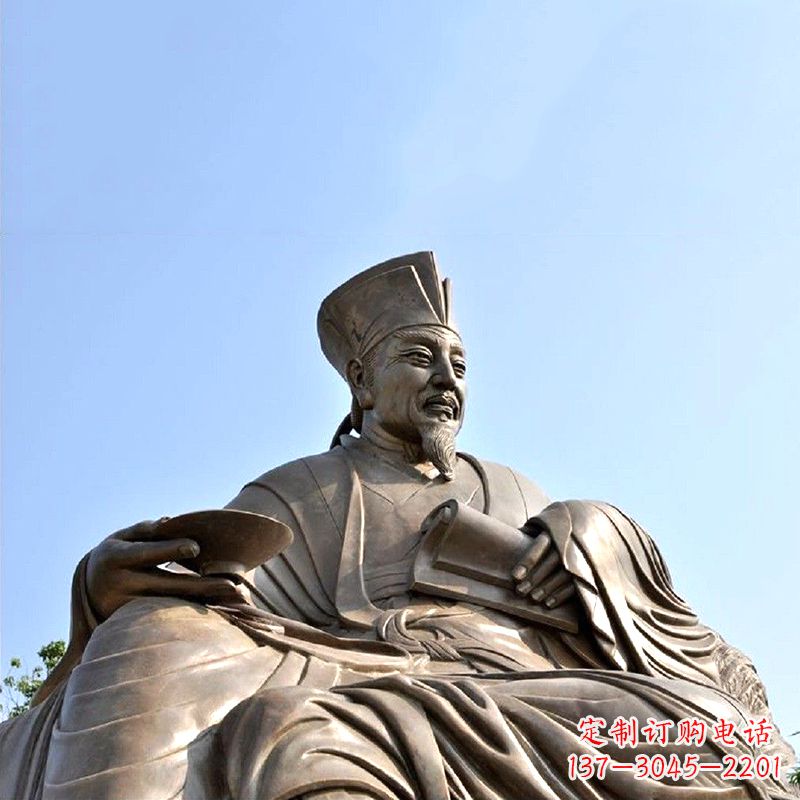 泉州历史名人北宋文坛领袖欧阳修铸铜雕塑