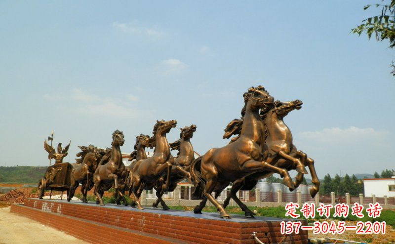 泉州阿波罗战车广场景观铜雕 (3)