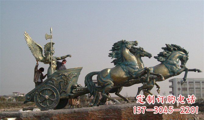 泉州阿波罗战车广场景观铜雕 (2)