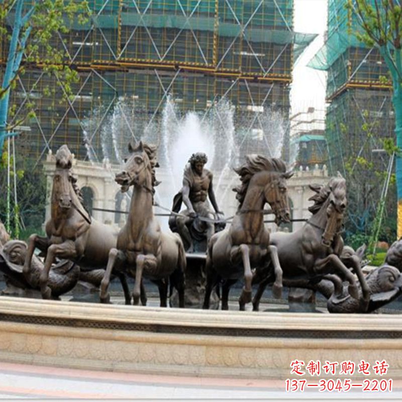 泉州阿波罗战车水景喷泉装饰景观雕塑