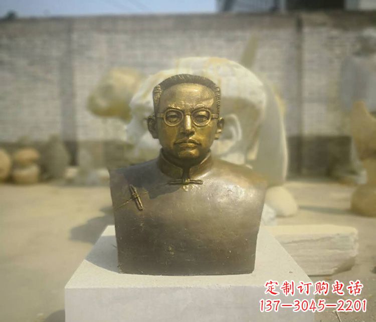 泉州新“陶行知精神爱国者陶行知胸像铜雕”