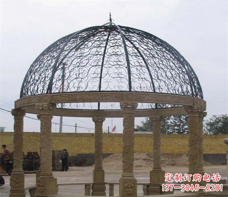 泉州八角凉亭大理石雕塑