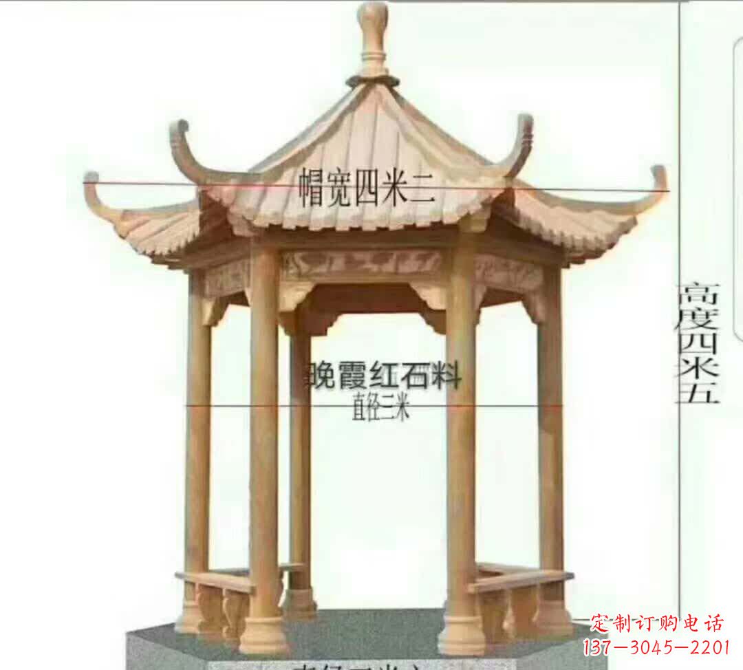 泉州八角凉亭石雕
