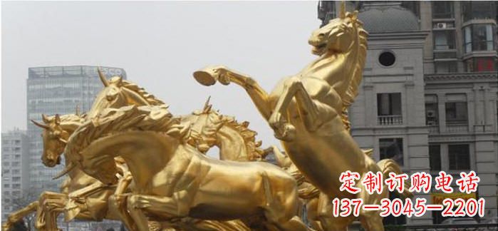 泉州腾驰而去，竞技飞扬——“飞马腾跃”铜雕马群