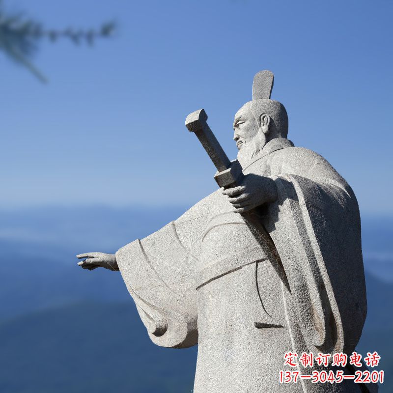 泉州秦始皇石雕像展现绝代霸气