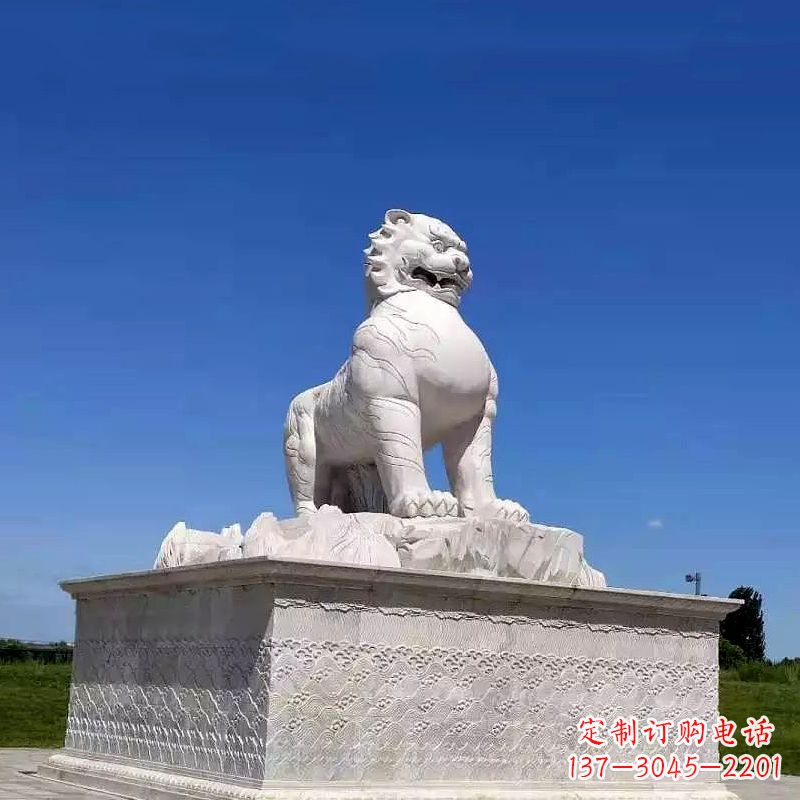 泉州白虎魅力古老神兽雕塑摆件