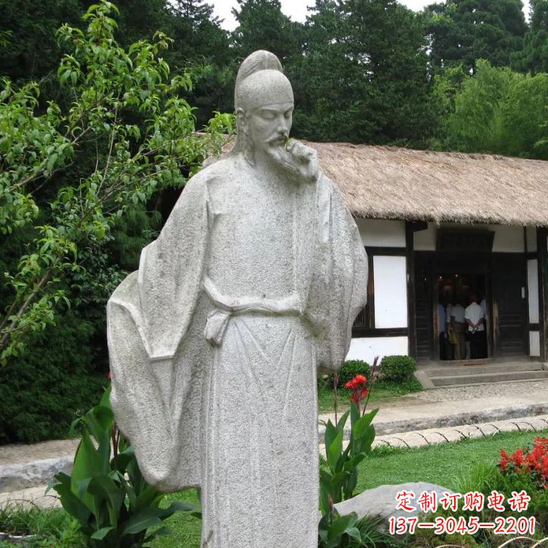 泉州白居易石雕塑像传承中国古代文化精髓