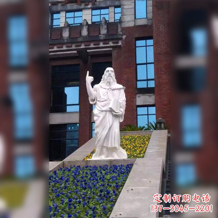 泉州柏拉图精美石雕像,传承哲学大师的精神