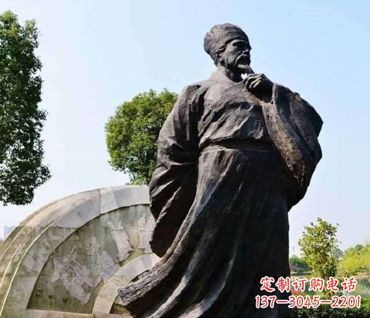 泉州北宋思想家王安石铜雕