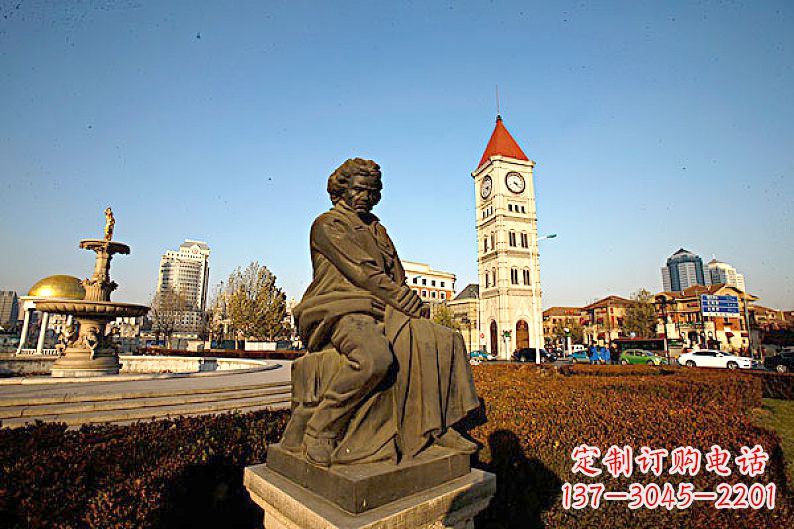 泉州贝多芬头像雕塑赞美音乐大师的艺术之作