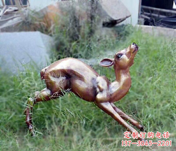 泉州精美玻璃钢仿铜动物摆件