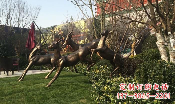 泉州“跃动的小鹿雕塑”