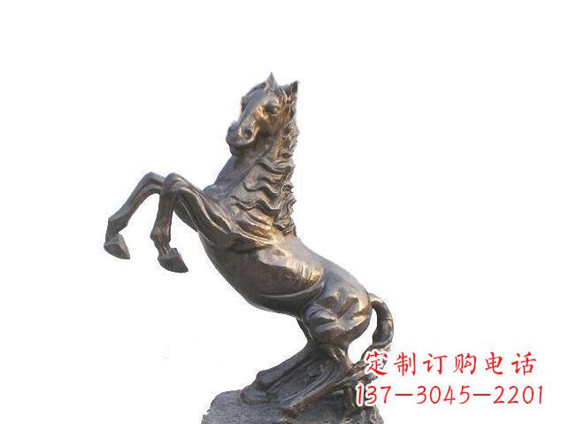 泉州精美的奔腾马铜镀铜动物雕塑