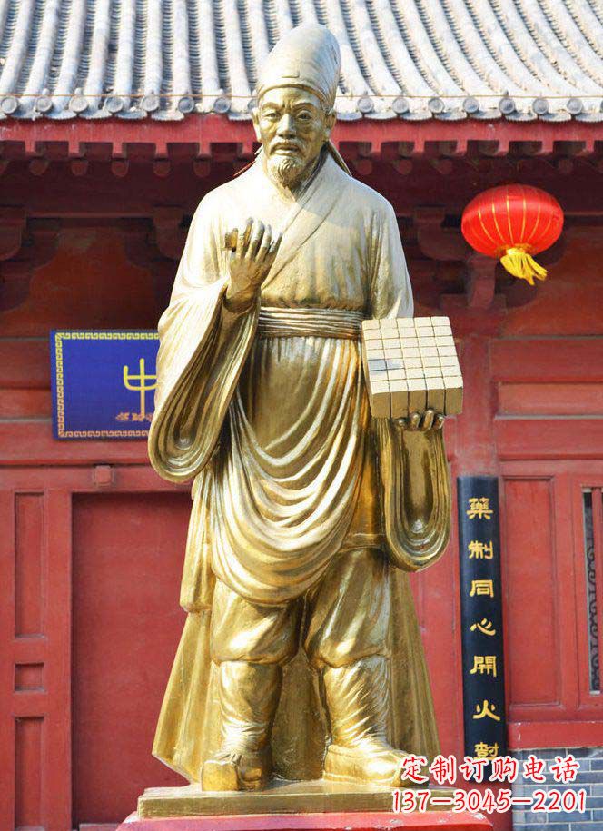 泉州名人铜雕,传承古代文化
