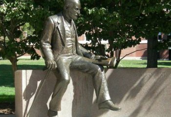 泉州弗洛伊德情景雕塑赞美奥地利精神病医师的纯铜艺术