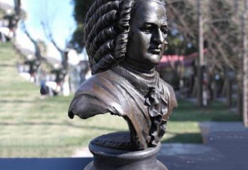 泉州巴赫头像铜雕德古巴洛克时期作曲家胸像雕刻