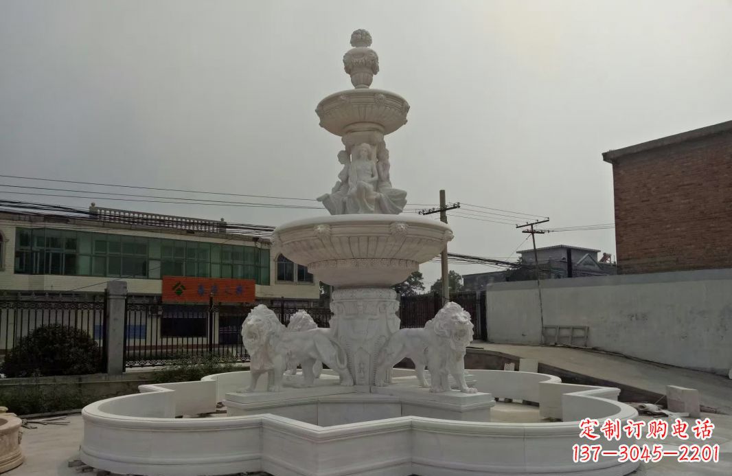 泉州别墅大型欧式喷泉石雕