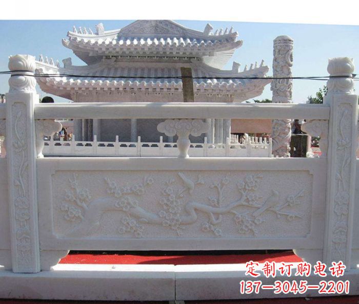 泉州汉白玉石栏板精美、细腻、质感十足