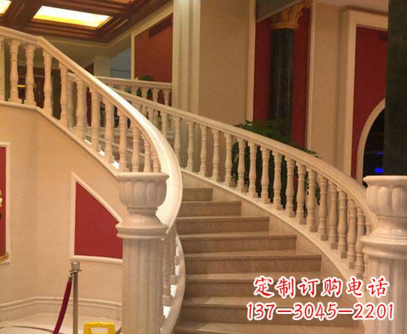 泉州别墅景观汉白玉石栏杆石雕