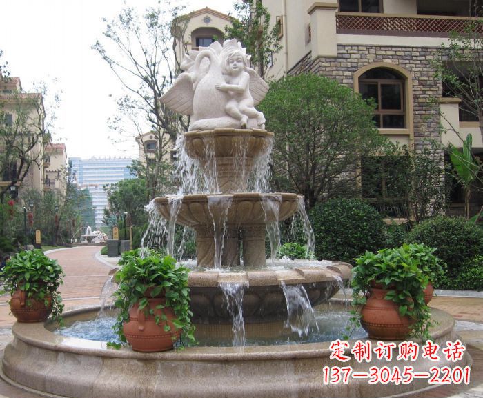 泉州天使之泉——别墅景观石雕