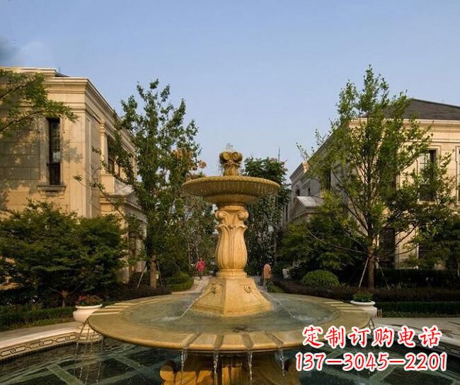 泉州别墅石雕大型喷泉雕塑 (2)
