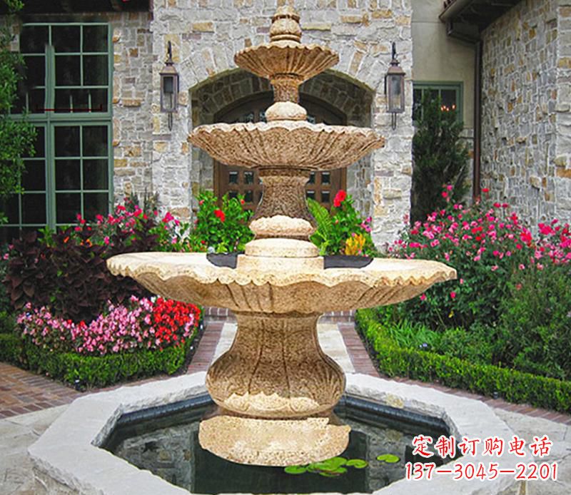 泉州别墅石雕喷泉 (2)