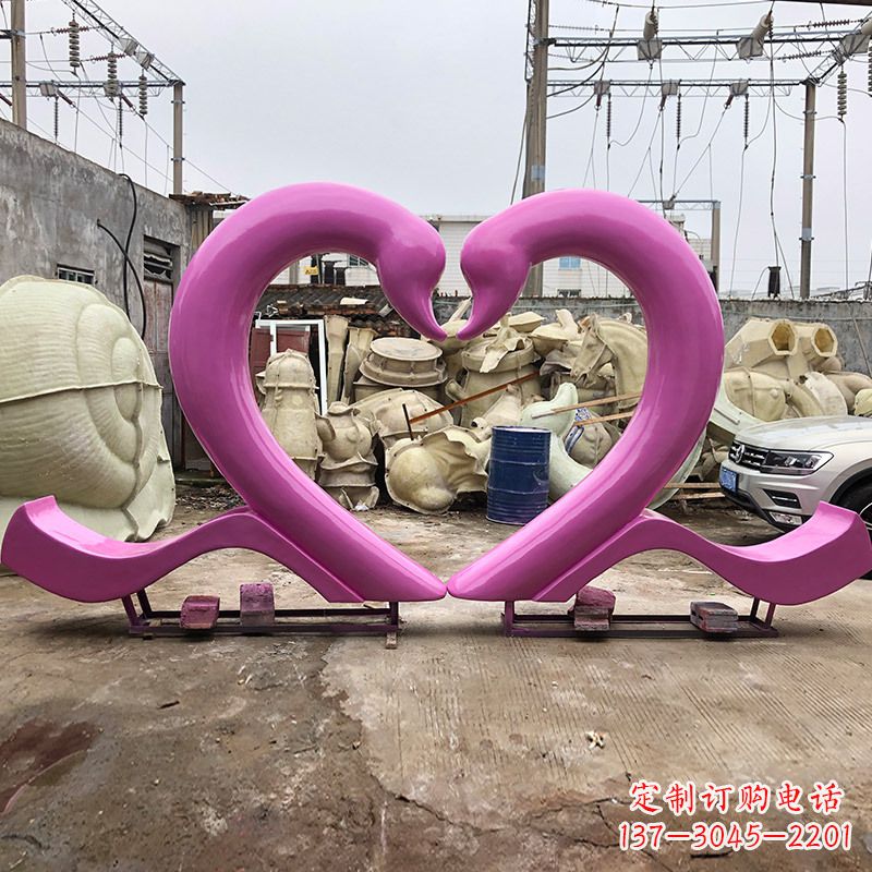 泉州玻璃钢天鹅雕塑