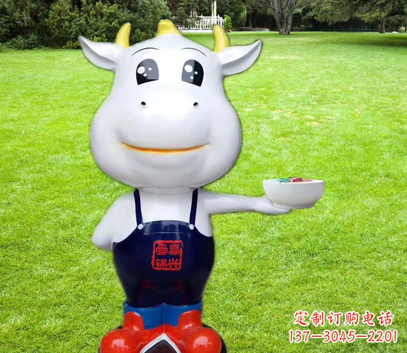 泉州玻璃钢制作的牛雕塑