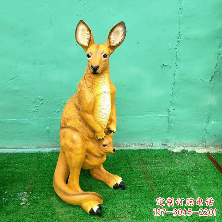 泉州玻璃钢袋鼠雕塑