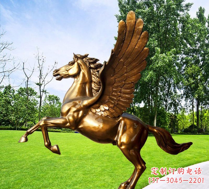 泉州玻璃钢仿铜动物马雕塑精美的艺术品