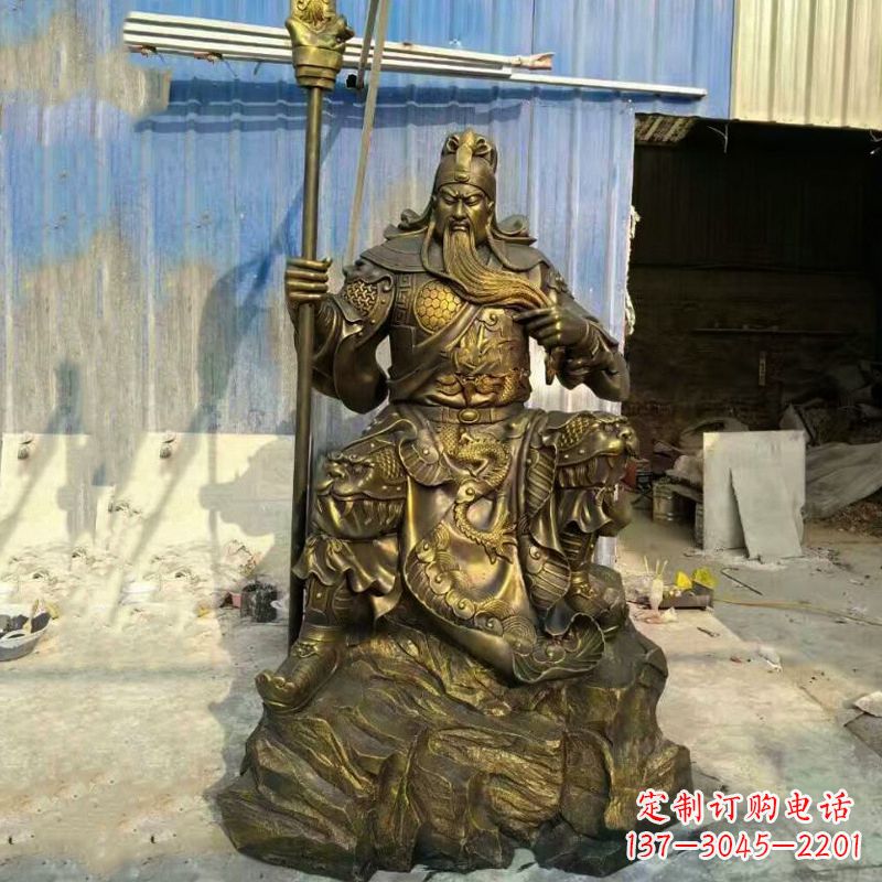 泉州玻璃钢制作的关羽雕塑