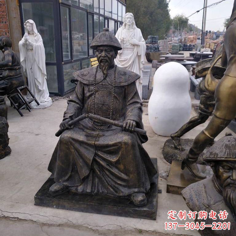 泉州玻璃钢林则徐雕塑