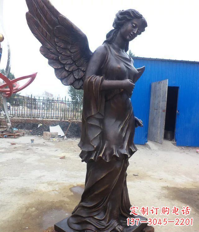 泉州玻璃钢仿铜欧式女人雕塑