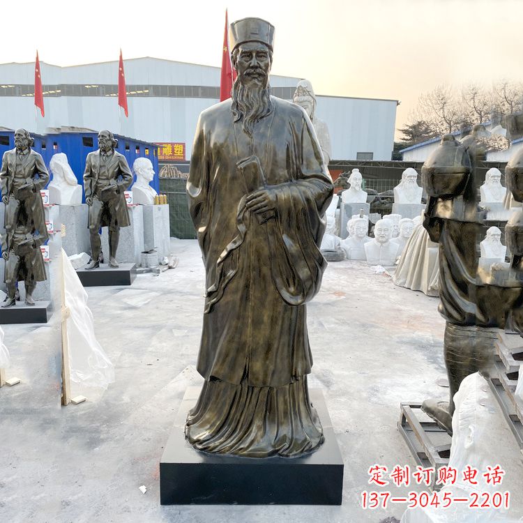 泉州苏东坡玻璃钢仿铜雕塑