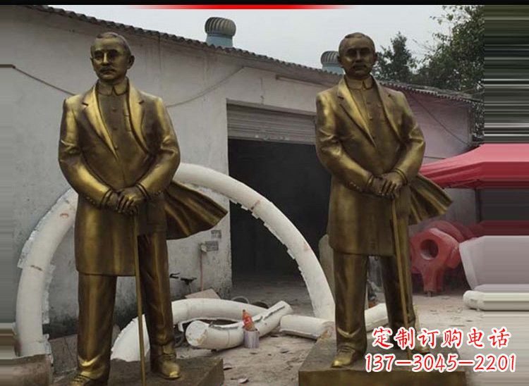 泉州玻璃钢仿铜孙中山雕塑