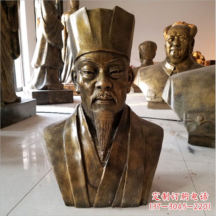 泉州玻璃钢苏轼头像雕塑