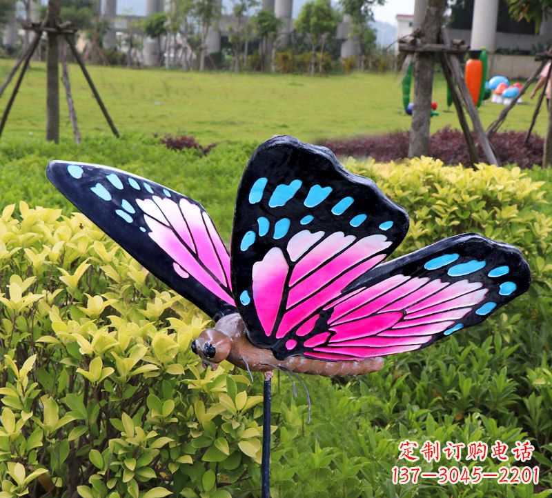 泉州玻璃钢蝴蝶雕塑