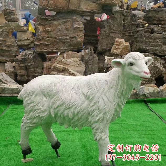 泉州玻璃钢绵羊雕塑