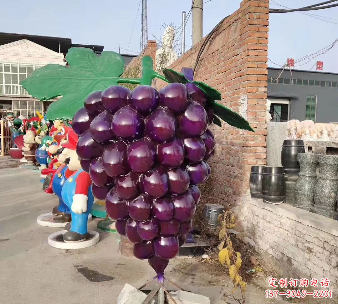 泉州玻璃钢仿真葡萄雕塑