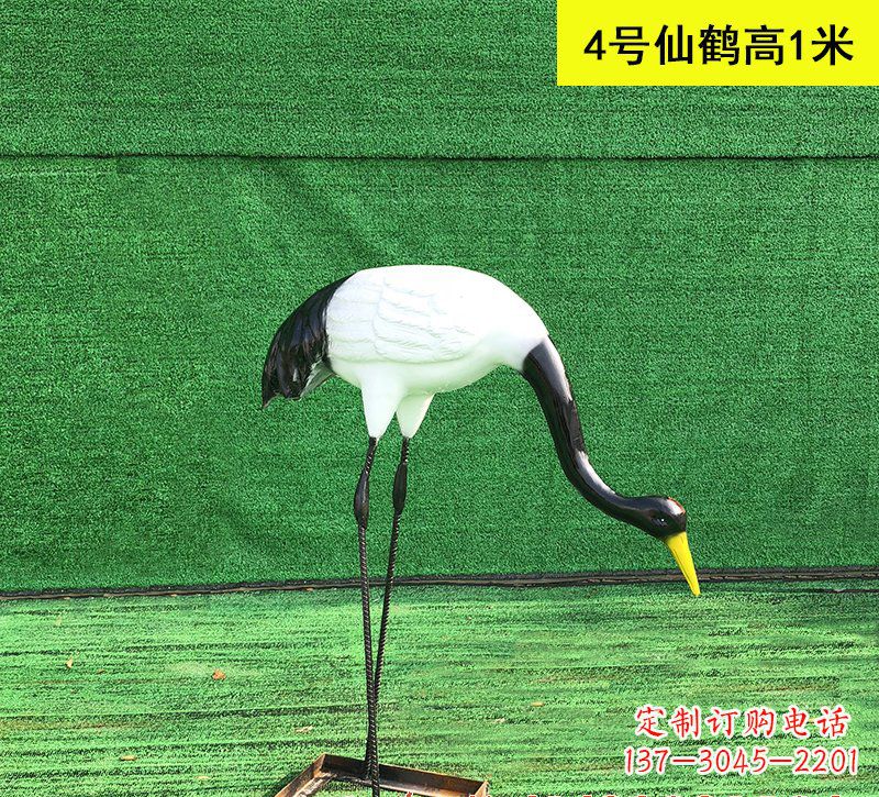泉州仙鹤玻璃钢雕塑