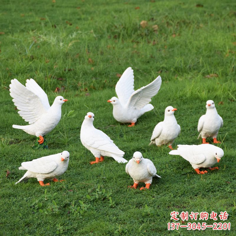 泉州玻璃钢鸽子雕塑艺术的精美表现