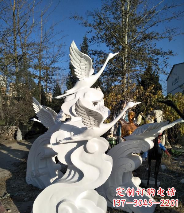 泉州玻璃钢天鹅雕塑