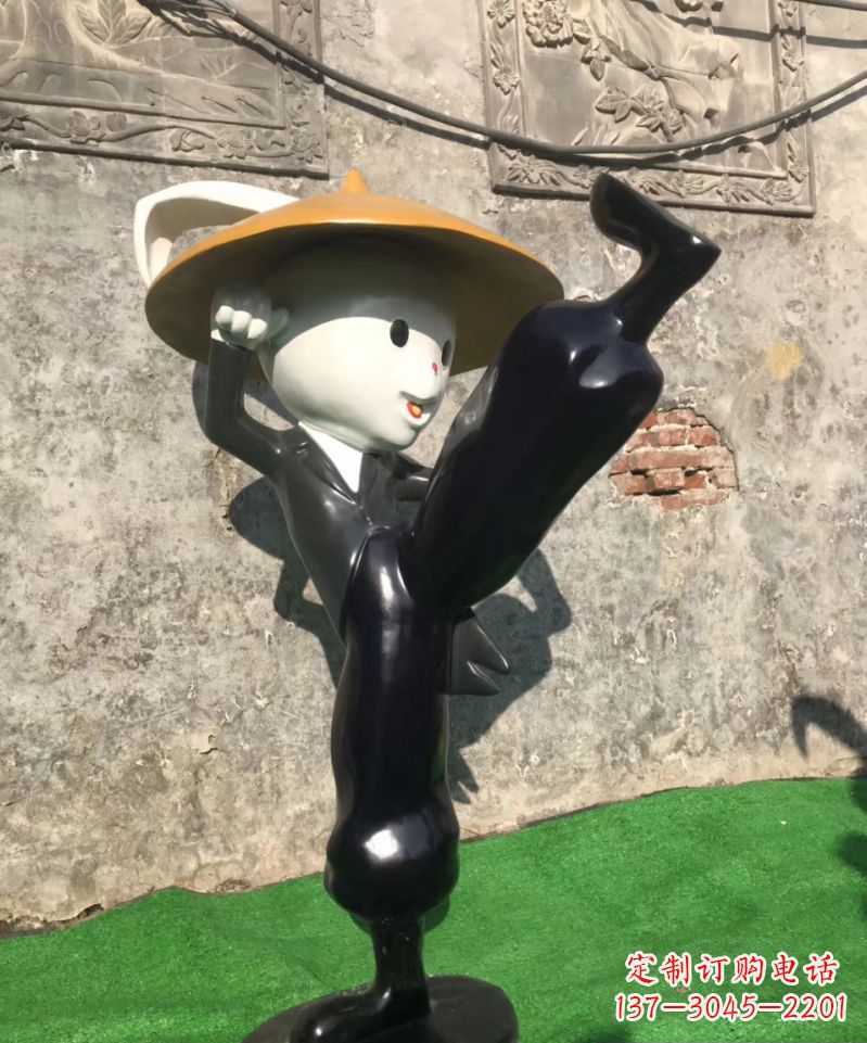 泉州玻璃钢兔子雕塑精美绝伦