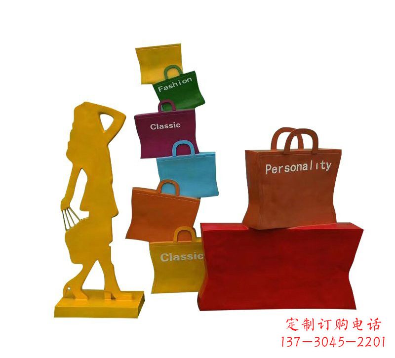 泉州玻璃钢购物袋雕塑——极致艺术
