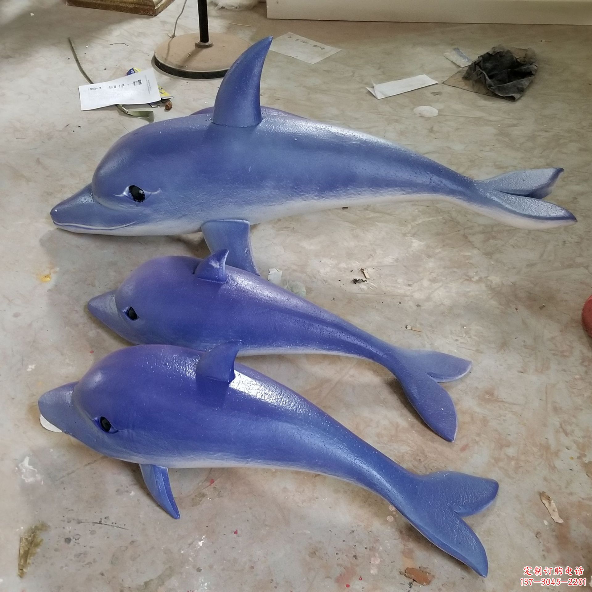 泉州玻璃钢海豚雕塑