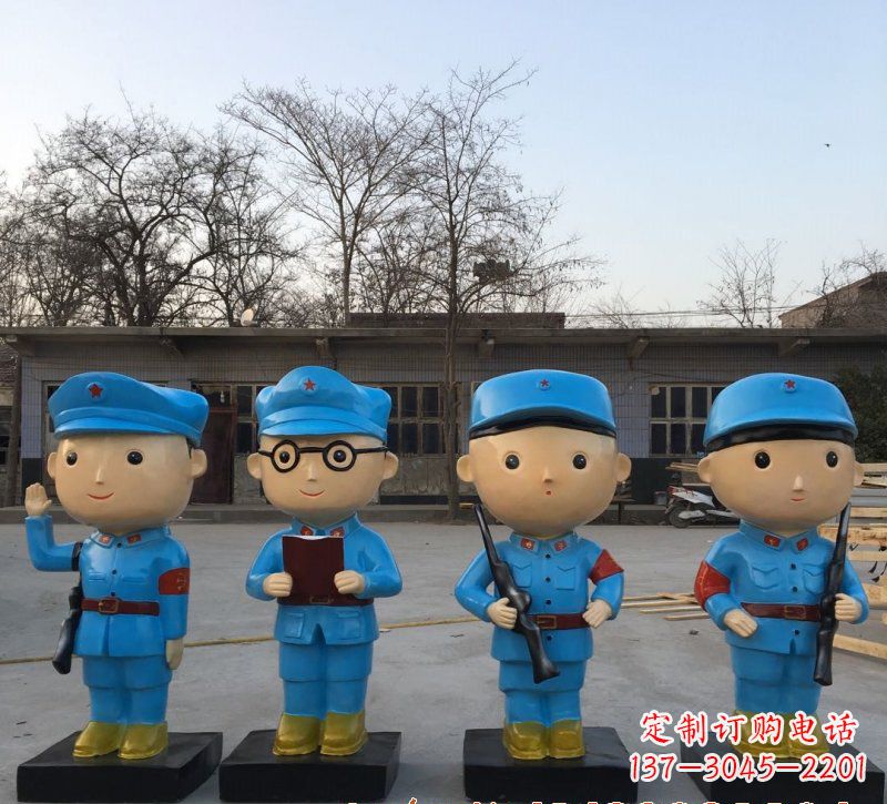 泉州玻璃钢制作的红军雕塑传承精神