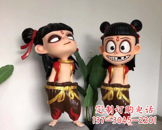 泉州玻璃钢制作的哪吒雕塑一种神奇的艺术