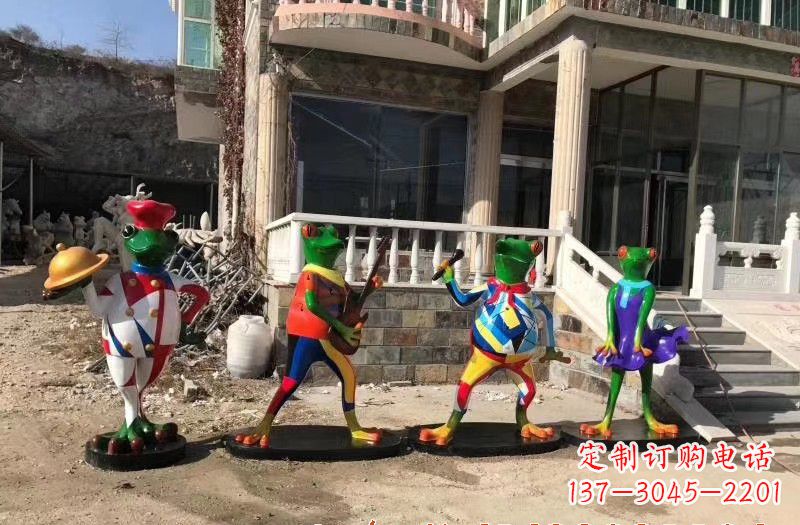泉州玻璃钢制青蛙雕塑