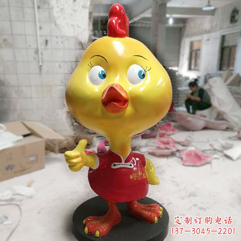 泉州“玻璃钢制造的精美鸡雕塑”