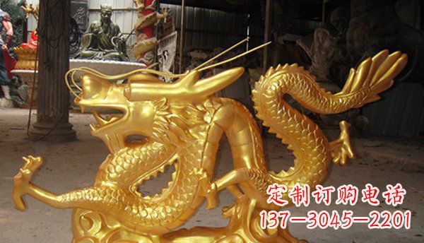 泉州玻璃钢龙仿铜动物雕塑艺术与美的完美结合